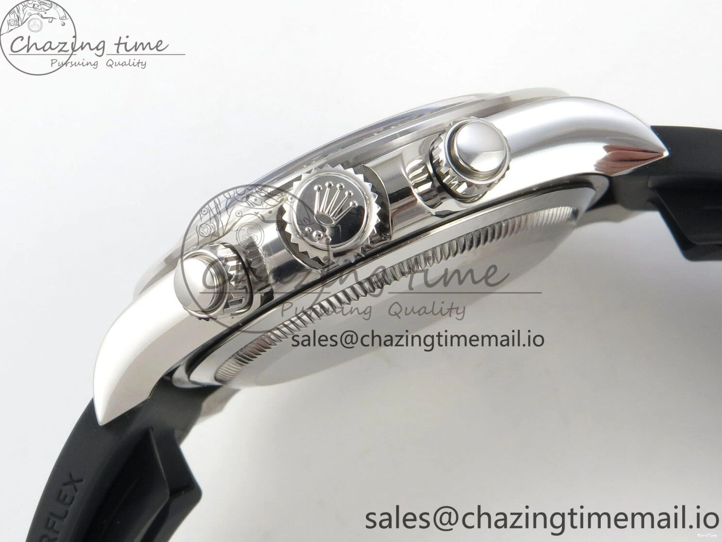 MiroTime 0122 Daytona 126519 VSF 1:1 Best Edition Black Silver Lume Dial on Oysterflex Strap VS4131 V2 (Weighted) DailyWear 324